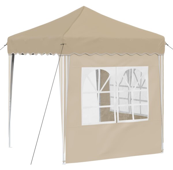 Rastezljivi šator za zabave 195 x 195 x 245 cm Krem - Krem / 195 x 195 x 245 cm