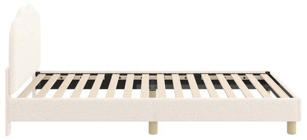 Krevet za djecu s uzglavljem Krem 80 x 200 cm Bouclé - Krem / 80 x 200 cm