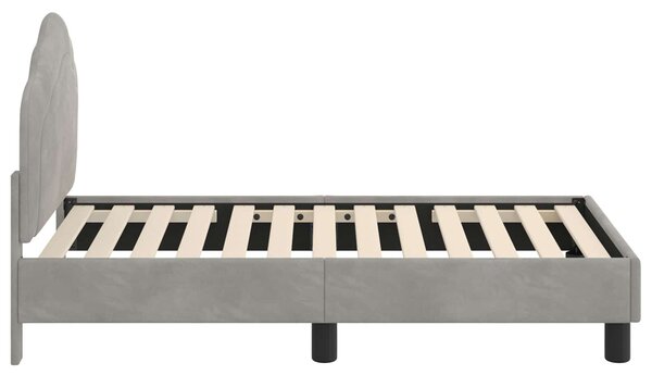 Okvir kreveta za malu djecu s naslonom Svjetlosiva 70 x 140 cm - Svjetlosiva / 70 x 140 cm
