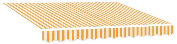 Ručno sklopiva tenda Žuta 3 x 2,5 m Poliester s PU premazom - Bijela / 3 x 2,5 m