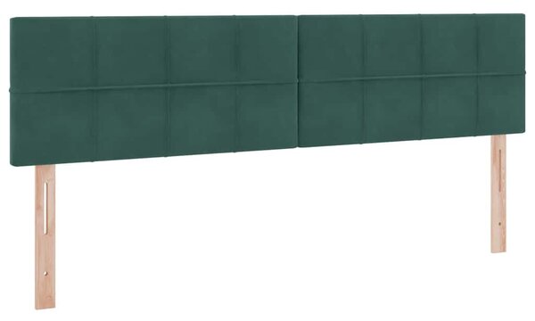 Krevet s od storage s madracem Tamnozelena 160 x 200 cm Baršun - Zelena / 160 x 200 cm