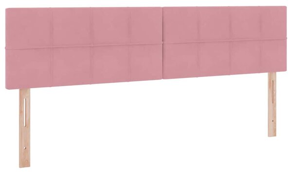 Krevet s od storage s madracem Ružičasta 160 x 200 cm Baršun - Ružičasta / 160 x 200 cm
