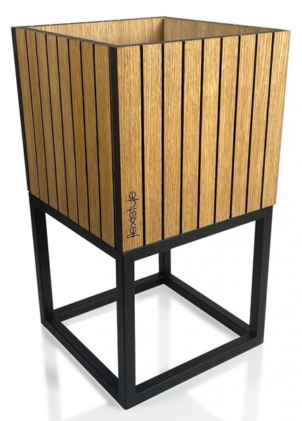 Moderna žardinjera u loft stilu iz kolekcije FIORINO 22x22x40 cm