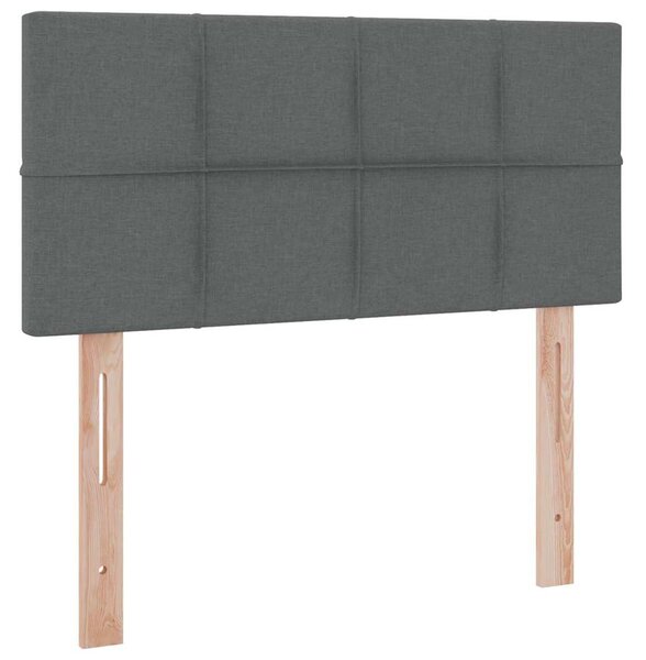 Krevet s madracem i skladištem Tamno siva 90 x 200 cm - Siva / 90 x 200 cm