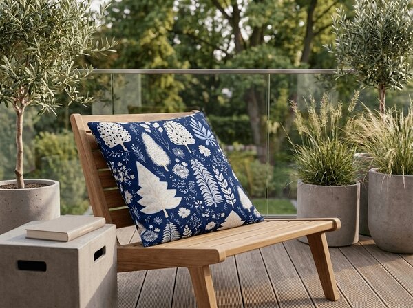 Jastučnica od mikrovlakana INDIGO BLOOM 45x45 cm, plava