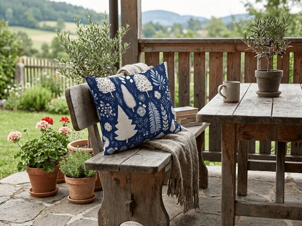 Jastučnica od mikrovlakana INDIGO BLOOM 50x70 cm, plava