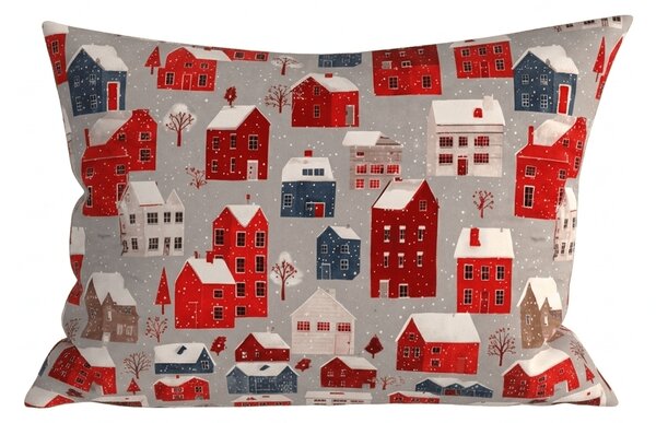Jastučnica od mikrovlakana WINTER COTTAGE 50x70 cm, siva