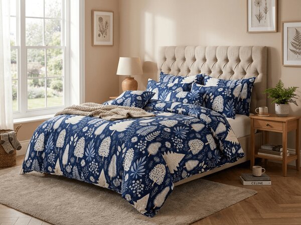 Posteljina od mikrovlakana INDIGO BLOOM plava Dimenzije posteljine: 2 kom 70 x 90 cm | 200 x 220 cm