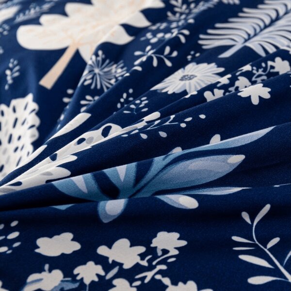 Posteljina od mikrovlakana INDIGO BLOOM plava Dimenzije posteljine: 2 kom 70 x 90 cm | 200 x 220 cm
