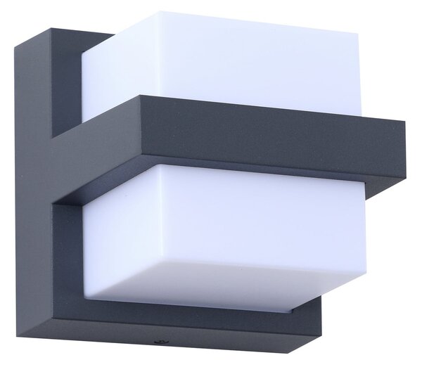 Vanjske Svjetiljka Lindby, Fyra, prigušiv, Sivo, Balkon, Aluminij, Moderan