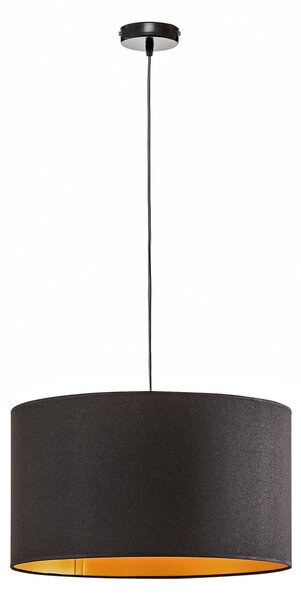 Viseće Svjetiljka Duolla, Roller, prigušiv, Crno, Dnevna soba, Tkanina / tekstil, Moderan