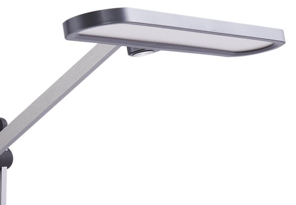 Stolne Lampa Lindby, Elvir, prigušiv, Sivo, Blagovaonica, Aluminij, Moderan