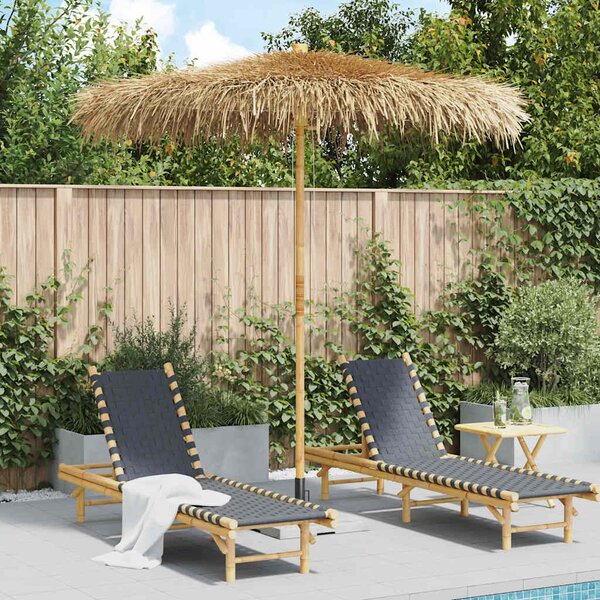 Tiki suncobran s baldahinom od lista banane 240 cm bambus - 240 cm