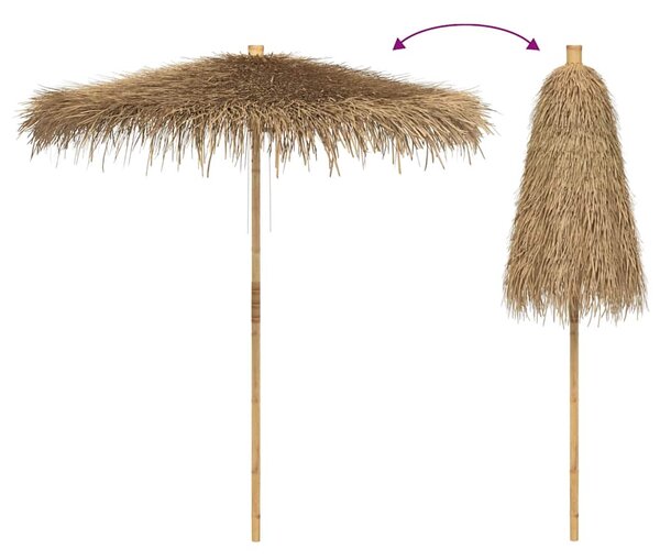 Tiki suncobran s baldahinom od lista banane 240 cm bambus - 240 cm