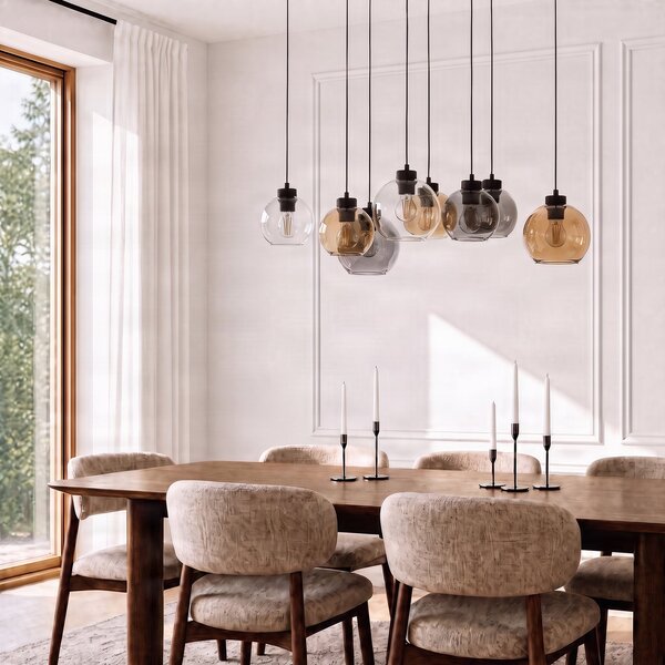Viseće Svjetiljka TK Lighting, Cubus, prigušiv, Višebojno, Dnevna soba, Staklo, Moderan