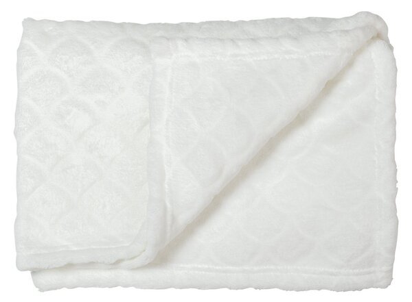 BUBABA BY FREEON dekica mermaid flis, white, 70x90 cm