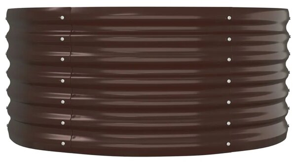 Povišena gredica - Vrtna gredica od pocinčanog čelika 152 x 80 x 36 cm smeđi - Smeđa 152 x 80 x 36 cm
