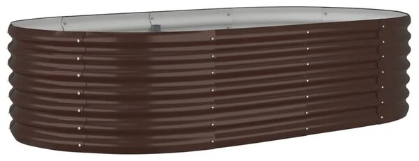 Povišena gredica - Vrtna gredica od pocinčanog čelika 152 x 80 x 36 cm smeđi - Smeđa 152 x 80 x 36 cm