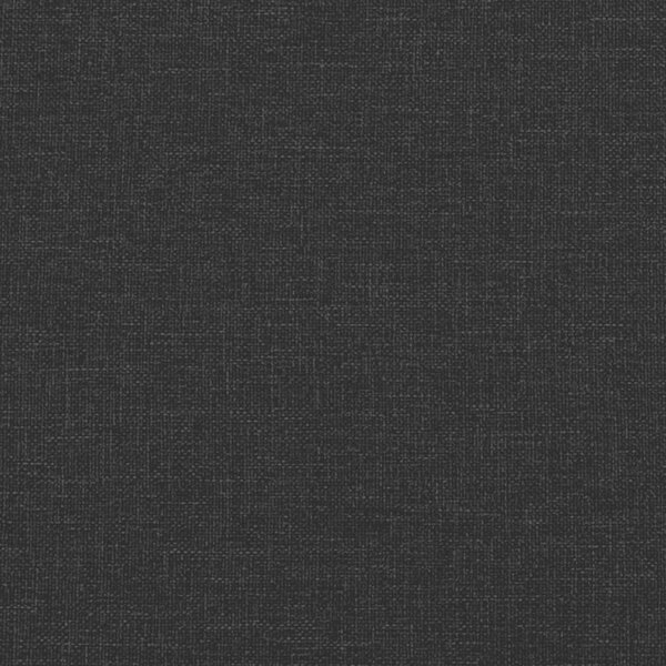 Dnevni krevet na razvlačenje crni 80 x 200 cm od tkanine - Crna / 80 x 200 cm