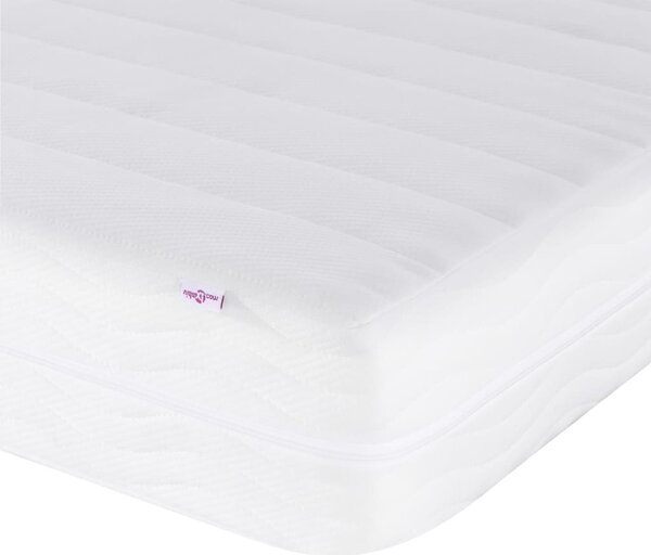 Dnevni krevet s madracem krem 90 x 200 cm od tkanine - Krema / 90 x 200 cm