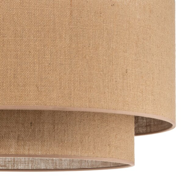 Stropne svjetiljke Duolla, Boho jute, prigušiv, Smeđa / hrđa, Dnevna soba, Tkanina / tekstil, Boho