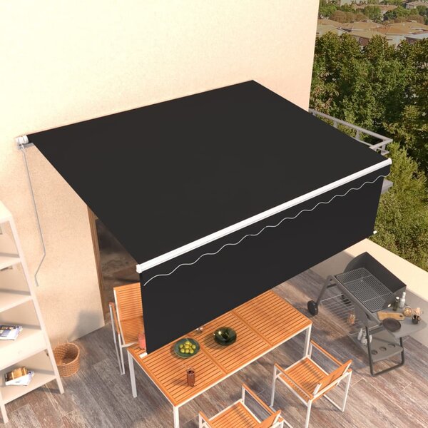 Tenda na ručno uvlačenje s roletom 4 x 3 m antracit - Antracitno siva / 4 x 3 m