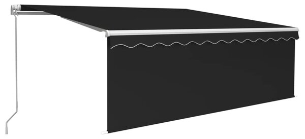 Tenda na ručno uvlačenje s roletom 4 x 3 m antracit - Antracitno siva / 4 x 3 m