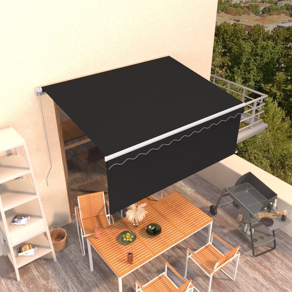 Tenda na ručno uvlačenje s roletom 3 x 2,5 m antracit - Antracitno siva / 3 x 2.5 m
