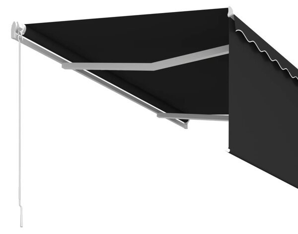 Tenda na ručno uvlačenje s roletom 3 x 2,5 m antracit - Antracitno siva / 3 x 2.5 m