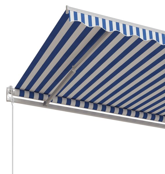 Tenda na automatsko uvlačenje 400 x 350 cm plavo-bijela - Plava / 400 x 350 cm