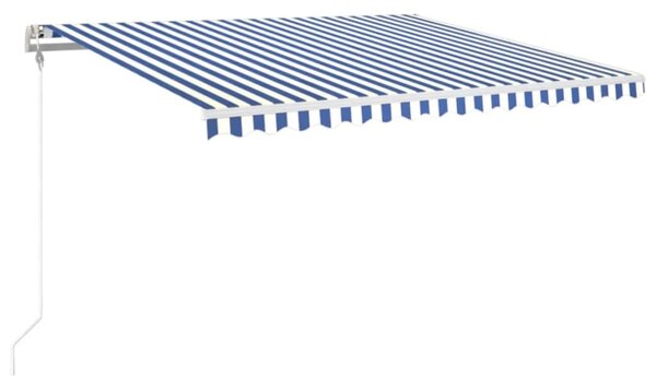 Tenda na automatsko uvlačenje 400 x 350 cm plavo-bijela - Plava / 400 x 350 cm