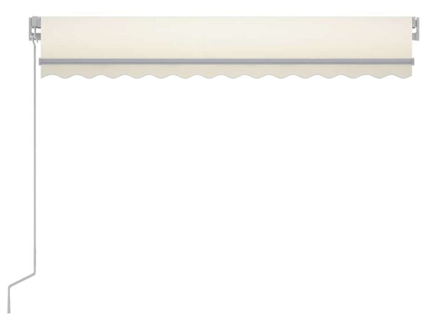Tenda na ručno uvlačenje s LED svjetlima 300 x 250 cm krem - Krema / 300 x 250 cm