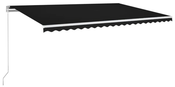Tenda na ručno uvlačenje s LED svjetlima 500x350 cm antracit - Antracitno siva / 500 x 350 cm