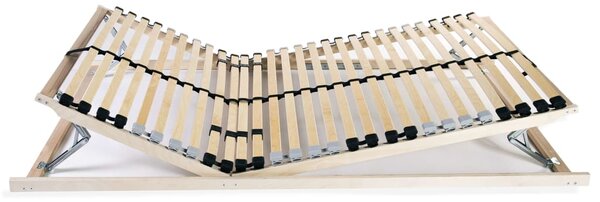 Podnice za krevet 2 kom s 28 letvica i 7 zona 70 x 200 cm - Bež / 70 x 200 cm
