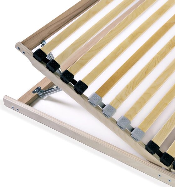 Podnice za krevet 2 kom s 28 letvica i 7 zona 70 x 200 cm - Bež / 70 x 200 cm