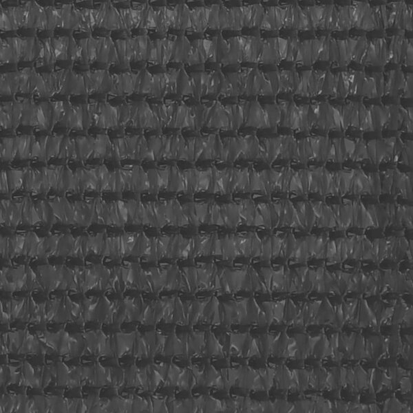 Balkonski zastor crni 120 x 600 cm HDPE - Crna / 120 x 600 cm