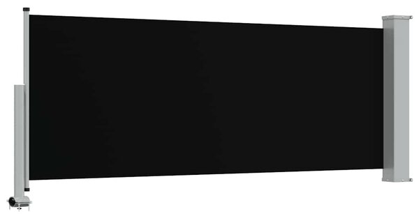 Uvlačiva bočna tenda za terasu 100 x 300 cm crna - Crna / 100 x 300 cm