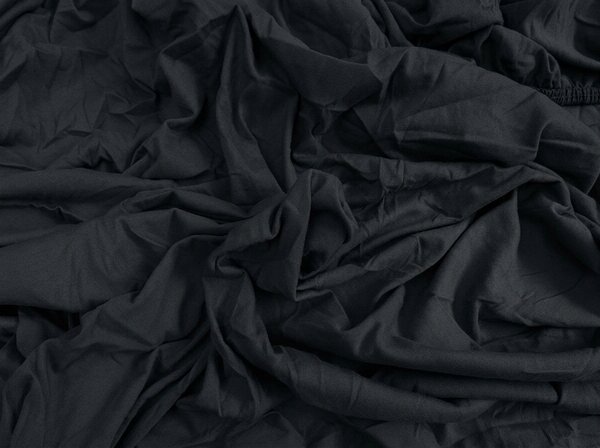 Jersey plahta antracitna 90 x 200 cm