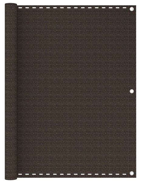 Balkonski zastor smeđi 120 x 400 cm HDPE - Smeđa / 120 x 400 cm