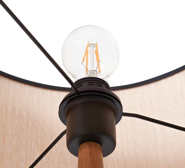 Podne Lampa Lucande, Fabrena, Drvo, Dnevna soba, Drvo