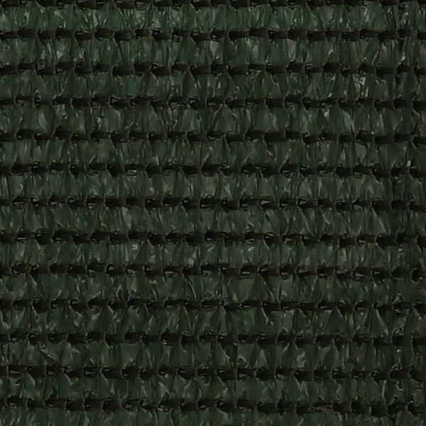 Balkonski zastor tamnozeleni 75 x 400 cm HDPE - Zelena / 75 x 400 cm