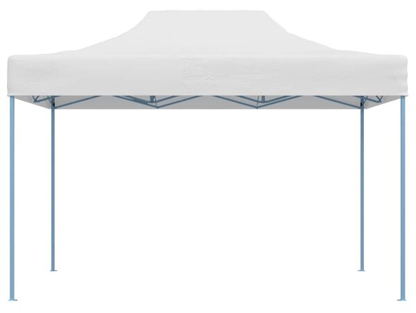 Profesionalni sklopivi šator za zabave 280x410x315 cm čelični bijeli - Bijela / N/A