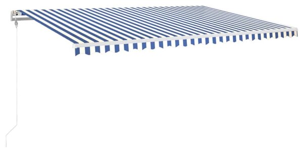 Tenda na automatsko uvlačenje 500 x 350 cm plavo-bijela - Plava / 500 x 350 cm