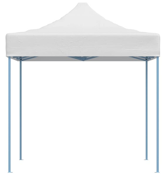 Profesionalni sklopivi šator za zabave 280x410x315 cm čelični bijeli - Bijela / N/A