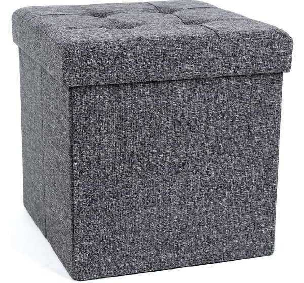 Tabure s prostorom za pohranu LAFINA 38x38 cm, siva