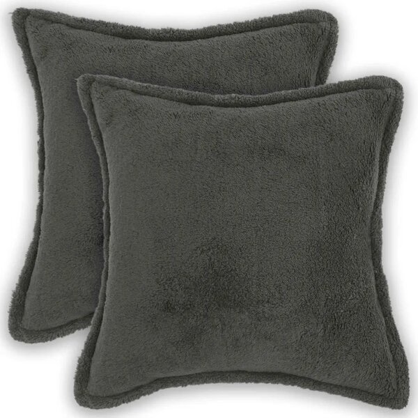 Presvlaka za jastuk 2 pcs HOUTEN Tamnosiva 40 x 40 cm Bouclé - Tamnosiva 40 x 40 cm 2
