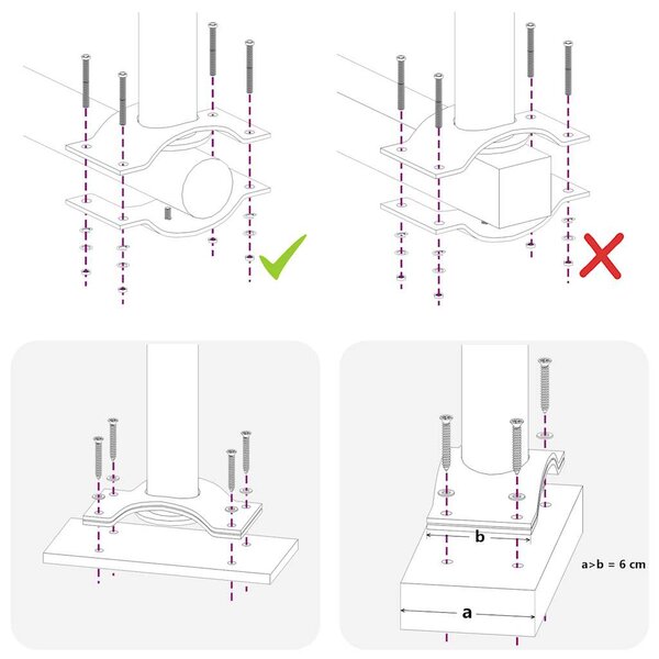 Uvlačiva bočna tenda za terasu 100 x 300 cm plava - Plava / 100 x 300 cm