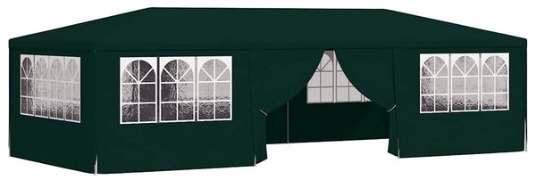 Profesionalni šator za zabave 4 x 9 m zeleni 90 g/m² - Zelena / 4 x 9 m