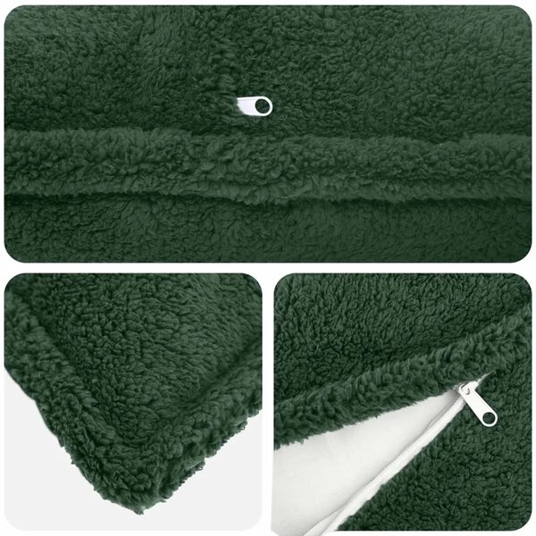 Presvlaka za jastuk 2 pcs HOUTEN Tamnozelena 40 x 40 cm Bouclé - Tamnozelena 40 x 40 cm 2