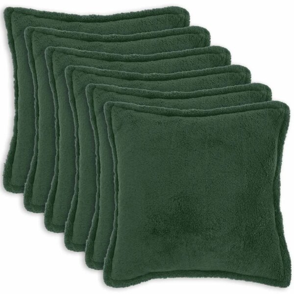 Presvlaka za jastuk 6 pcs HOUTEN Tamnozelena 65 x 65 cm Bouclé - Tamnozelena 65 x 65 cm 6